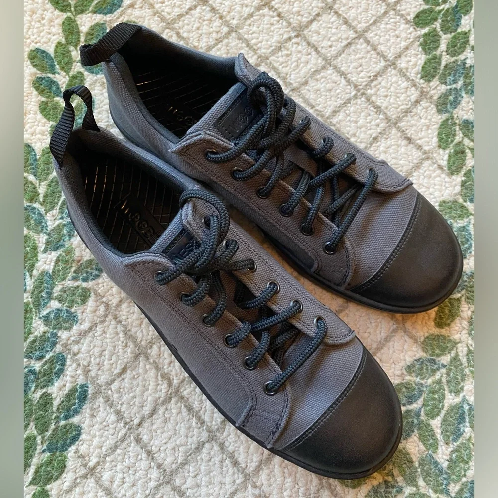 Woobies Tactical Mod-1 Cemento Gray Black Canvas Shoes M7/W8.5 USA Made